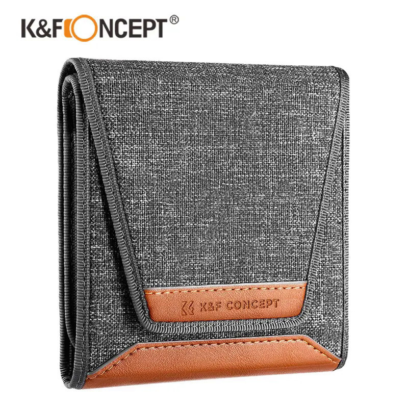 KF Concept 3-Pocket Filter Case, Maximum Size to Fit Circular Filter 62mm 82mm (Including 67mm 82mm)