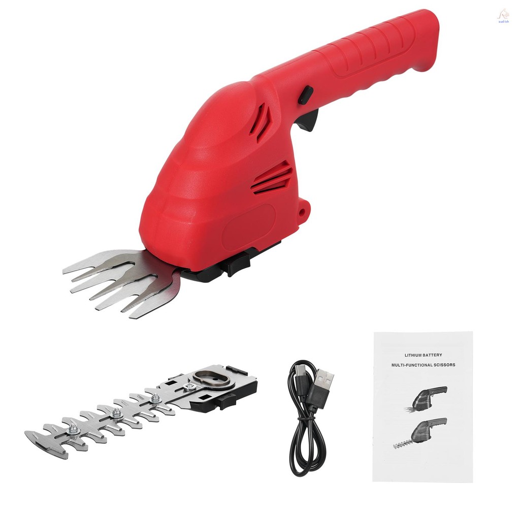 แบตเตอรี่ลิเธียมไร้สาย Hedge Trimmer มือถือ Dual-Purpose Hedge Trimmer Bush Trimmer ไฟฟ้า Hedge Trim