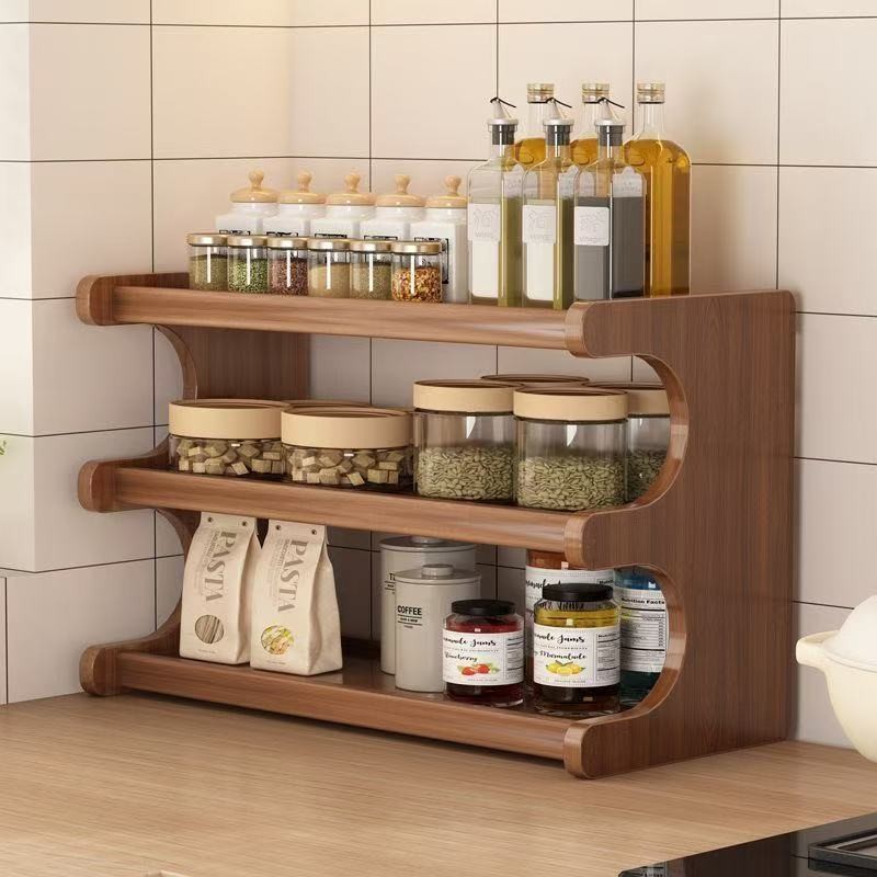 ชั้นวางเครื่องปรุงรสห้องครัวผู้ถือถ้วยด้านข้างแบบโค้งวินเทจCoffee Cup Storage ตู้วางโชว์หรือเก็บแก้ว ที่วางถ้วย ที่วาง