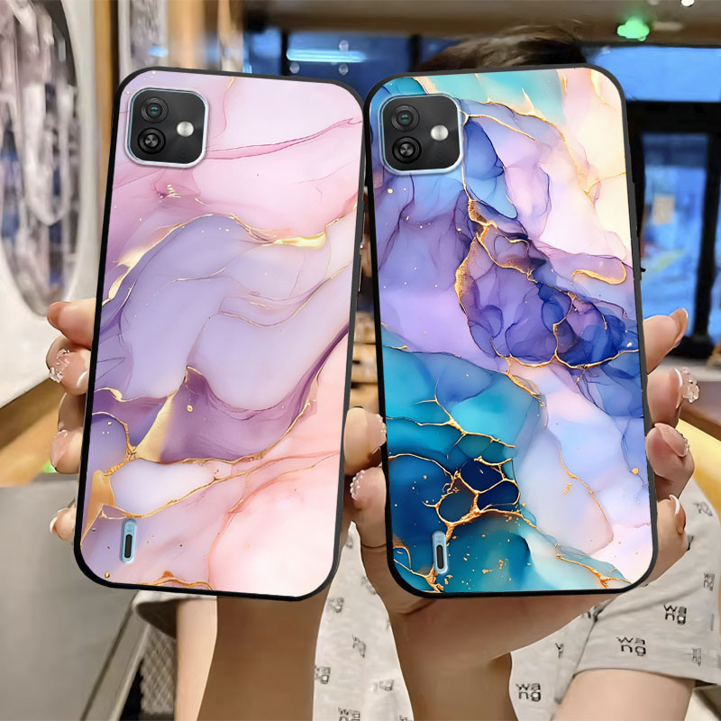 รูปแบบกาแลกติกสําหรับ Wiko Y62 Plus Y81 Y82 Y62 Y52 กรณีสัตว์น่ารักกรณีซิลิโคนอ่อนนุ่มกันกระแทกสําหรับ Wiko Y51 กันชนหรูหราหินอ่อนผีเสื้อปกป้องปลอกโทรศัพท์