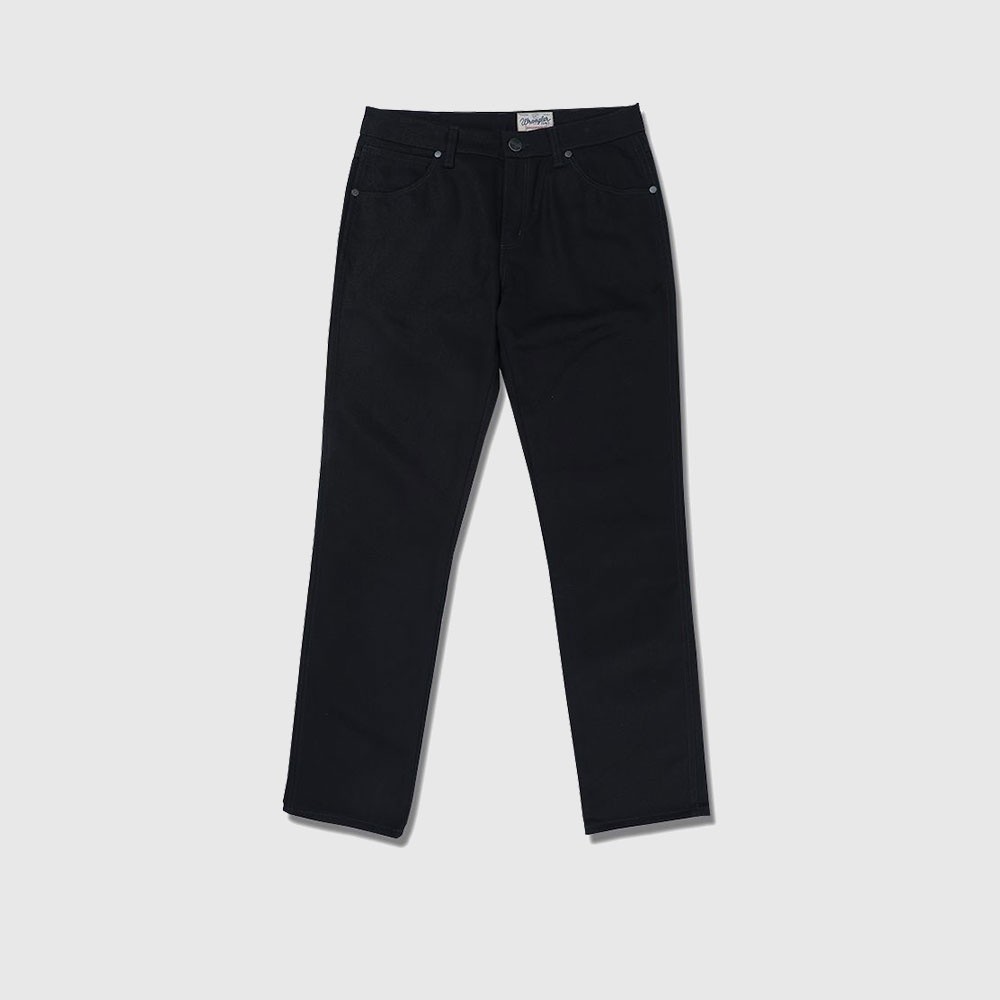 WRANGLER กางเกงยีนส์เอวกลางทรงตรง GREENSBORO รุ่น WR WR15Q121 แรงเลอร์ เสื้อผ้าผู้ชาย กางเกงผู้ชาย กางเกงยีนส์ BLACK