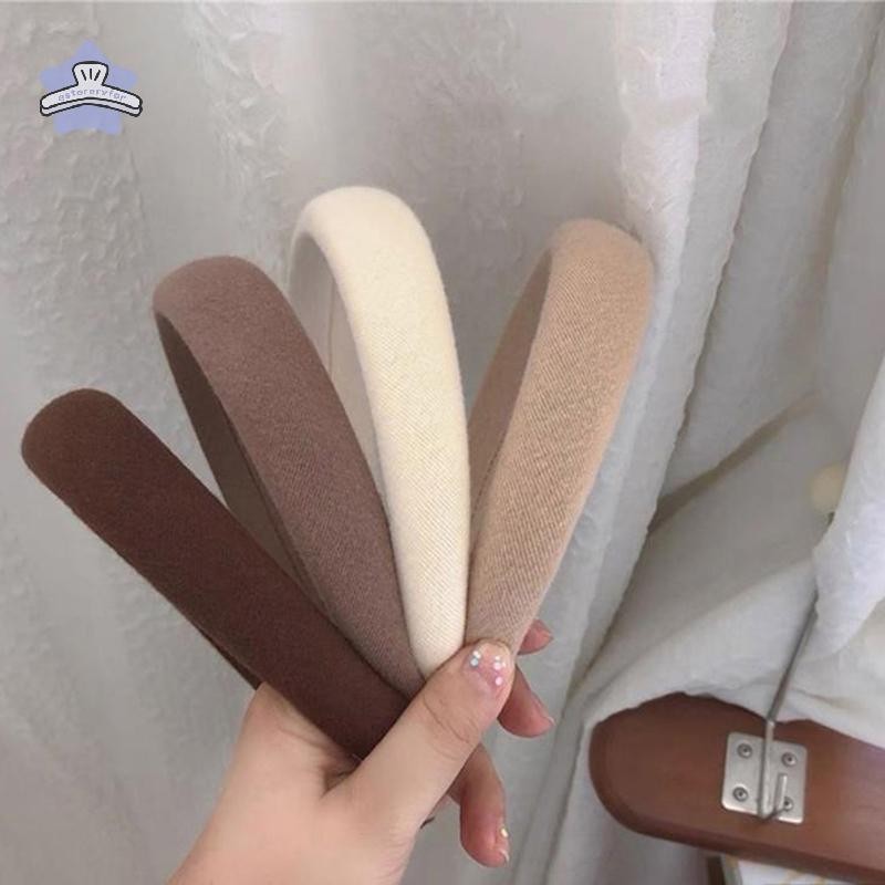 [estereryfor] New Cushion s Women Thick Velvet Hair Hoop Girls Fashion Sponge Hairband TH