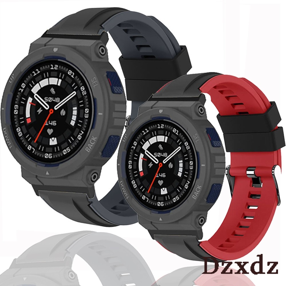 สายซิลิโคนสําหรับเล่นกีฬาสําหรับ Amazfit Active Edge สายนาฬิกาอัจฉริยะสายรัดข้อมือแบบนุ่มอุปกรณ์เสริมที่วางจําหน่ายอย่างรวดเร็ว