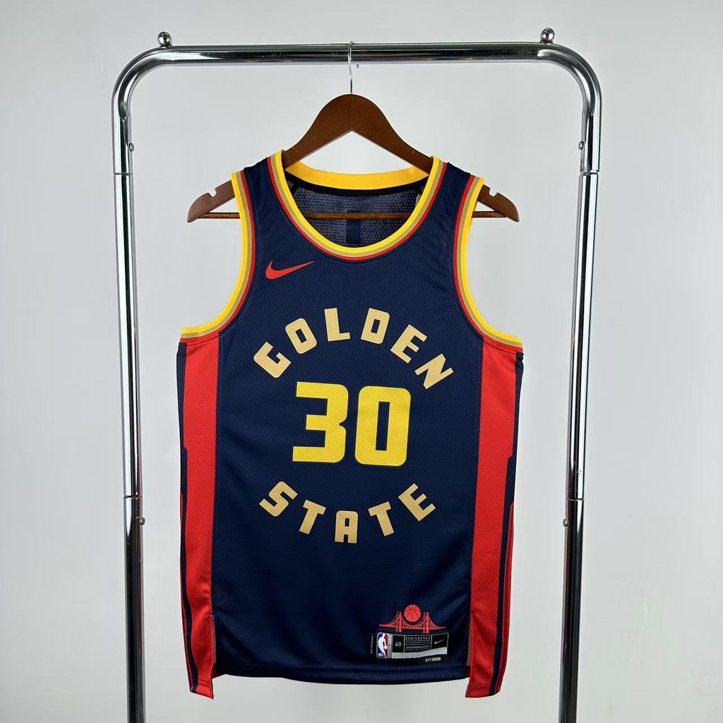 เสื้อเชิ้ตผู้ชาย 24/25 WarriorsNo.30 เสื้อบาสเก็ตบอล เสื้อแข่งนักกีฬาใหม่