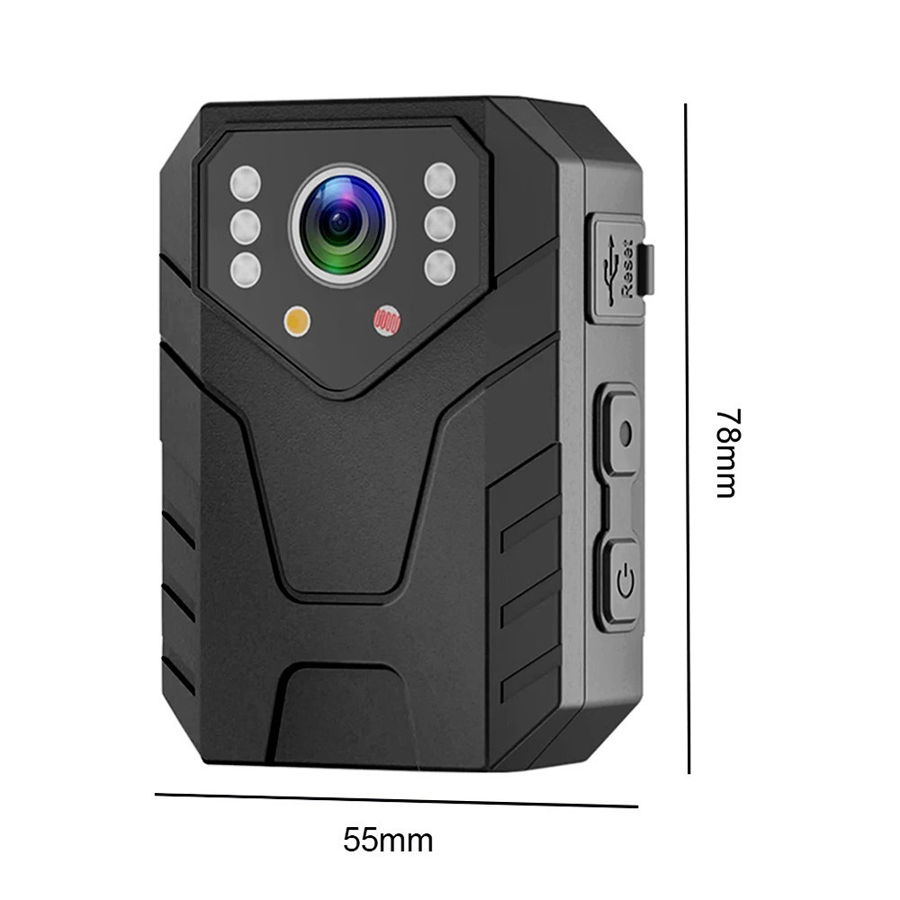 Body สวมใส่มินิกล้องตํารวจ HD DVR Video Recorder Security Cam IR Night Vision Mini Camcorders