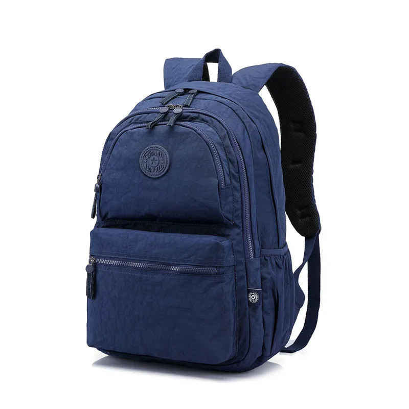 Tegaote ไนลอนกระเป๋าเป้สะพายหลังผู้หญิง Mochila Feminia กระเป๋านักเรียนสําหรับสาว Anti-theft กลับแพ็คกันน้ํา Rucksack หรูหรา