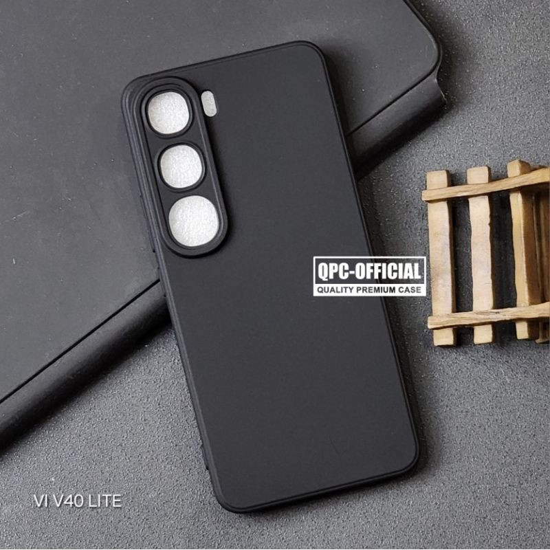 Vivo V40 Lite Case Pro Camera Black Case Slim BlackMatte Case Vivo V40 Lite