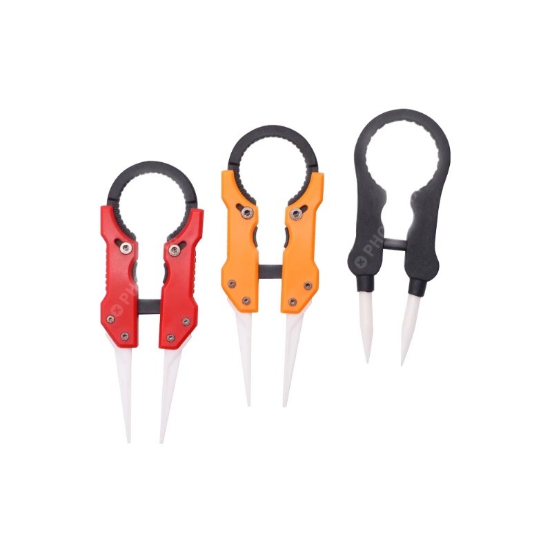 [สีสุ่ม] มัลติฟังก์ชั่แหนบเซรามิกป้องกันไฟฟ้าสถิตย์ทนอุณหภูมิสูงแหนบแหลมฉนวนกันความร้อนซ่อมเครื่องมือความแม่นยําบินเส้น