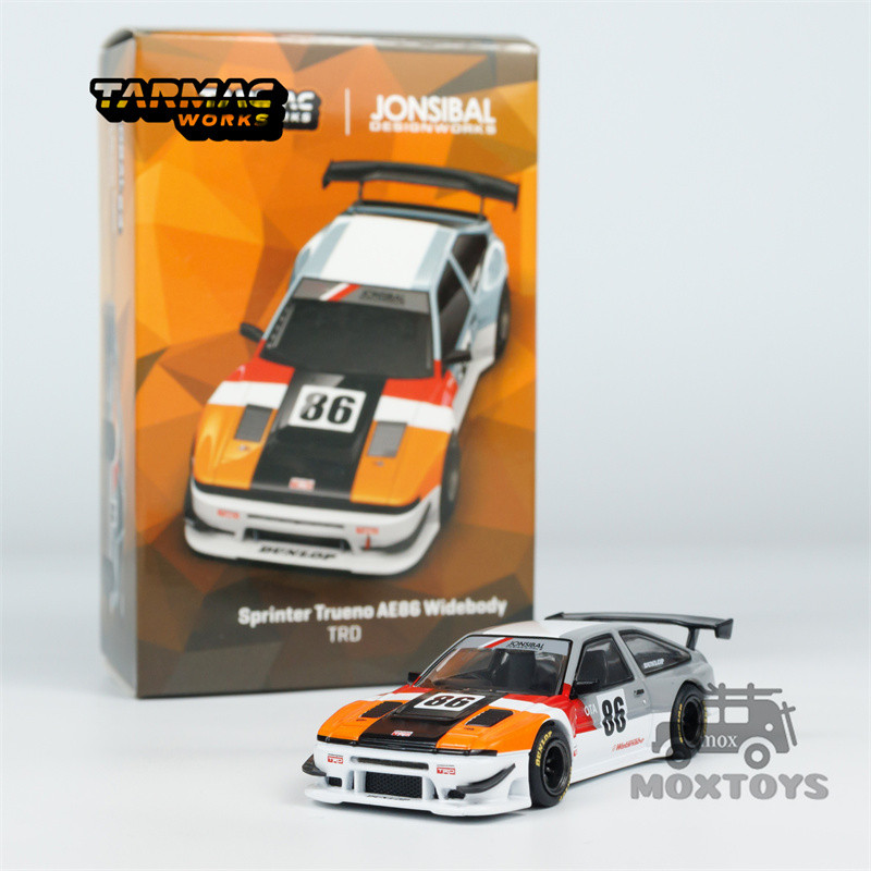 Tarmac Work 1:64 Sprinter Trueno AE86 Widebody TRD รถเหล็กโมเดล