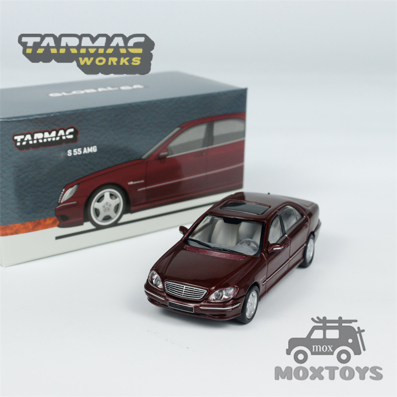 Tarmac Works 1:64 MB S 55 Bordeaux Red Metallic รถโมเดลDiecast