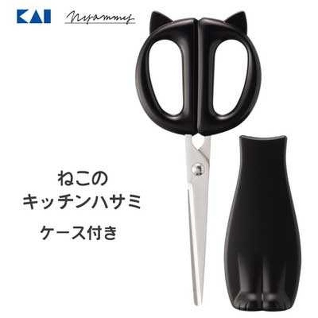 กรรไกร Kai Corporation Nyammy Cat kitchen scissors