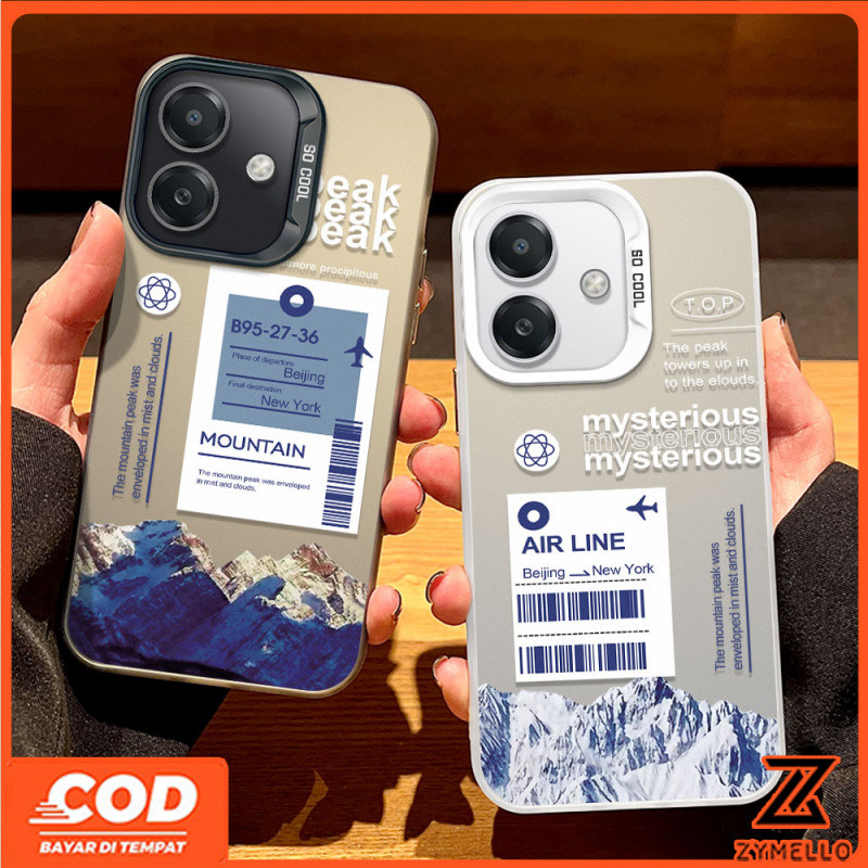 สำหรับ OPPO realme Note 60 realme C75 realme Note 50 realme C61 C53 C51 C67 C21Y C63 C61 C35 C55 narzo 50A PRIME Snow Mountain ป้ายกันกระแทก TPU เคสโทรศัพท์