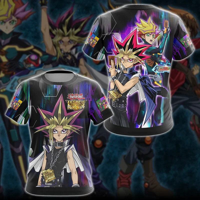 อะนิเมะ Yu Gi Oh Unisex T เสื้อ 3D พิมพ์ Streetwear ผู้ชายผู้หญิงสบายๆแฟชั่นแขนสั้นเสื้อยืดเด็ก Tees