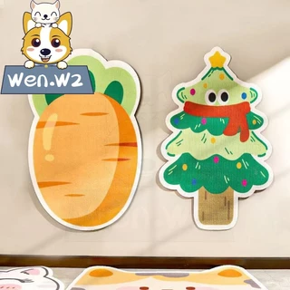 wen.W2 แผ่นแมวปีน สำหรับติดผนัง พรหมลับเล็บแมว ทนขีดข่วนสุดๆ! ลวดลายสุดแปลกตา ปกป้องเฟอร์นิเจอร์ ไม่มีขุยหลุดร่วง