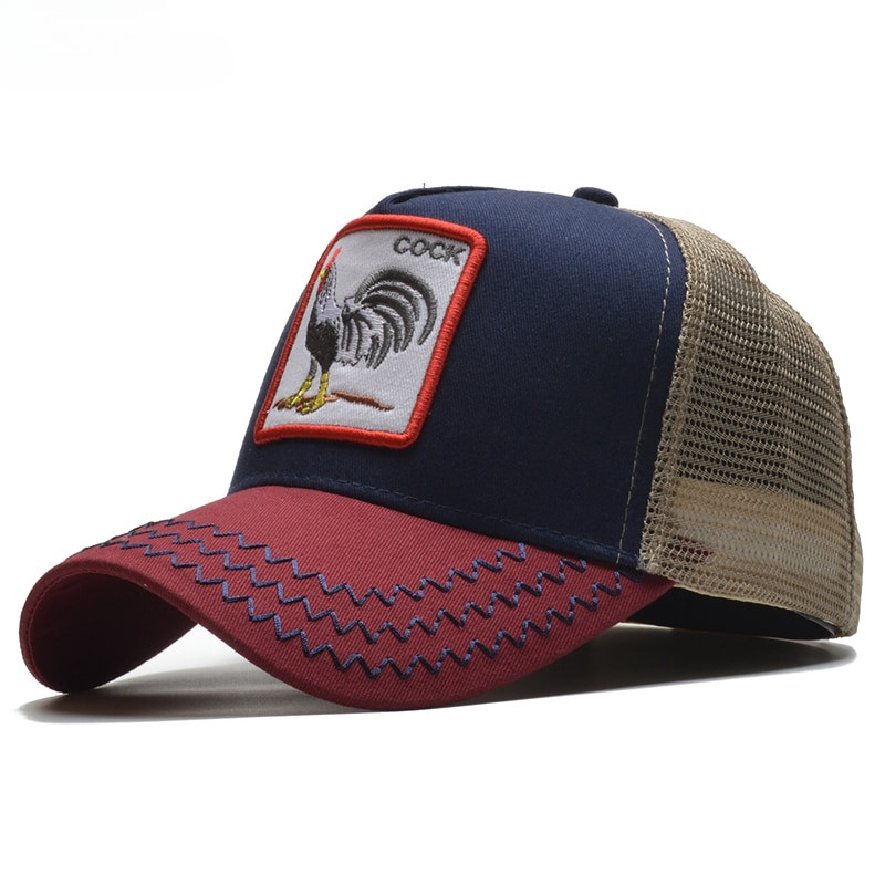 หมวกเบสบอลตาข่าย Snapback สำหรับผู้ชายและผู้หญิง สวมใส่สบายในฤดูร้อน