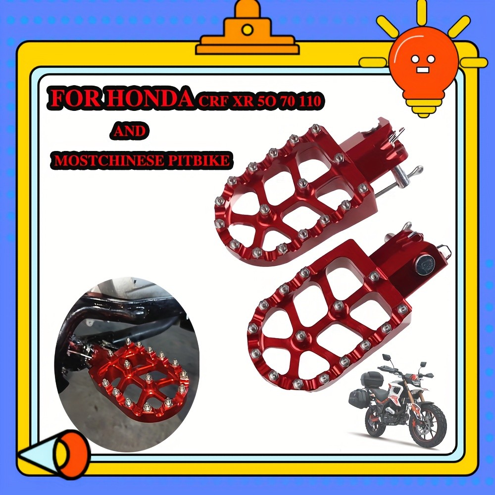 แป้นเหยียบอลูมิเนียม CNC สำหรับ Honda CB1000R CB650R CBF150R CBF190R