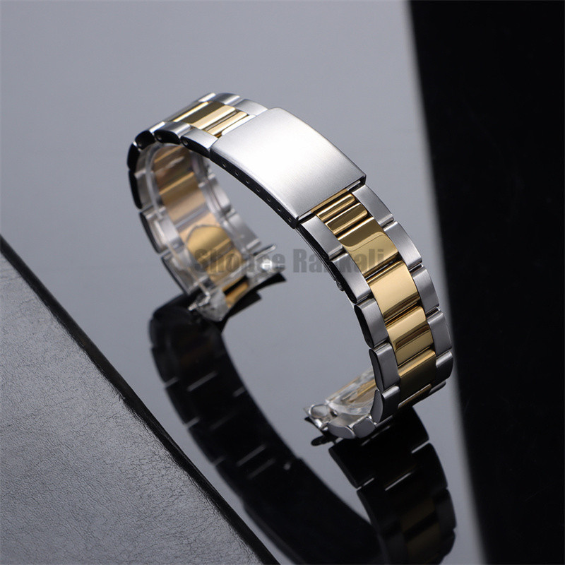 13มิลลิเมตร17มิลลิเมตร18มิลลิเมตร19มิลลิเมตร20มิลลิเมตร21มิลลิเมตรสแตนเลสนาฬิกาวงสําหรับ โรเล็กซ์ สายโค้งปลายโลหะ3-ลูกปัด นาฬิกาวงผู้หญิงผู้ชายสร้อยข้อ - รูปที่ 6