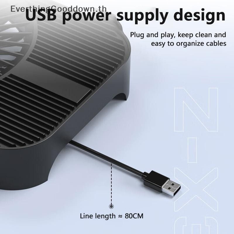 EVER USB Router Cooler Bracket สําหรับ Mini PC Wifi Router โมเด็มทีวีกล่อง STB แบบพกพา Hard Disk แล็ปท็อปพัดลมระบายความร้อน Stand Holder TH