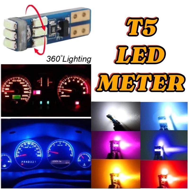 รถ/MOTOCYCLE T5 เมตร 9LED LIGHT BULB UNIVERSAL LIGHT BULB