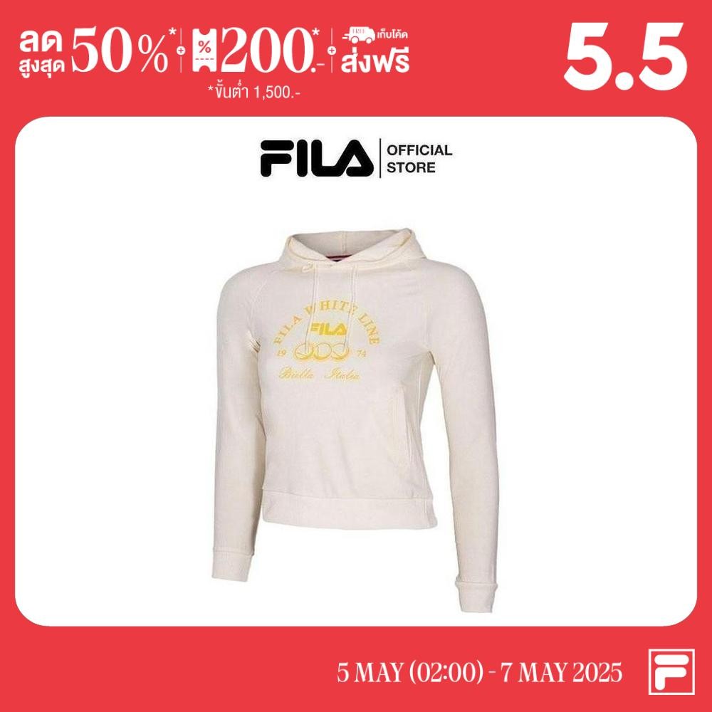 FILA เสื้อฮู้ดเด็ก รุ่น JKP230706K - OFF-WHITE
