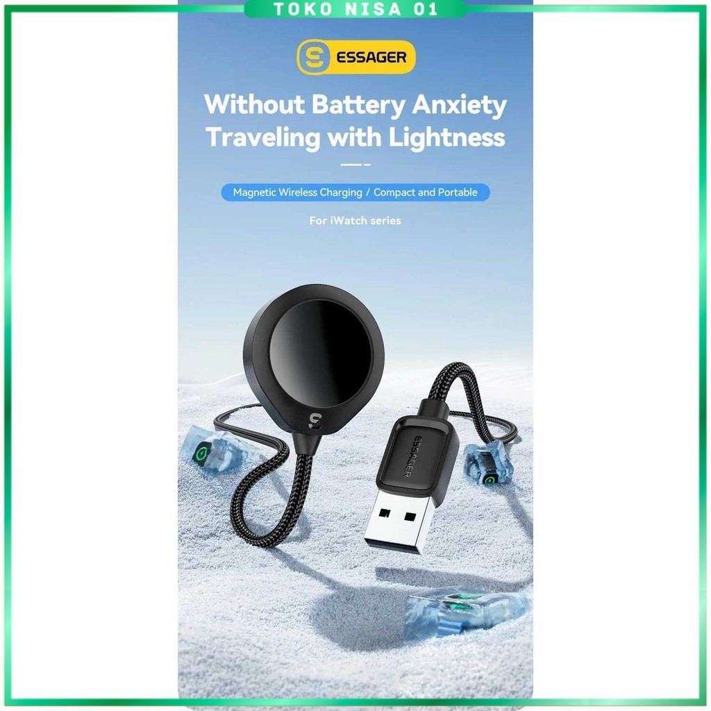 ESSAGER Charger Watch แท่นชาร์จไร้สายแบบแม่เหล็ก 2.5W 1M - ES-WC14