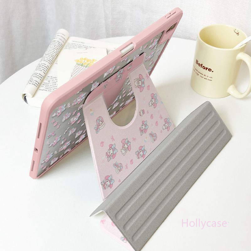 เคส Ipad ปรับได้ 360 องศาน่ารักการ์ตูน Melody เหมาะสําหรับอะคริลิค iPad Air6 Gen7/8/9 10.2 Air4 Air5 10.9 Pro11 2020 2024 พร้อมช่องเสียบปากกา Gen10 แท็บเล็ตป้องกันกรณี ราคา ถูกที่สุด ดีลบีเคเค แกลเลอรีภาพที่ 9