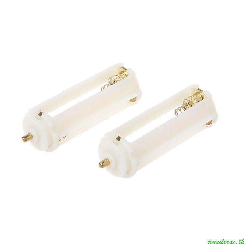 Jenniferac 2 ชิ้นสําหรับกล่องกรณี 3 AAA LR03 สําหรับไฟฉายไฟฉายใหม่