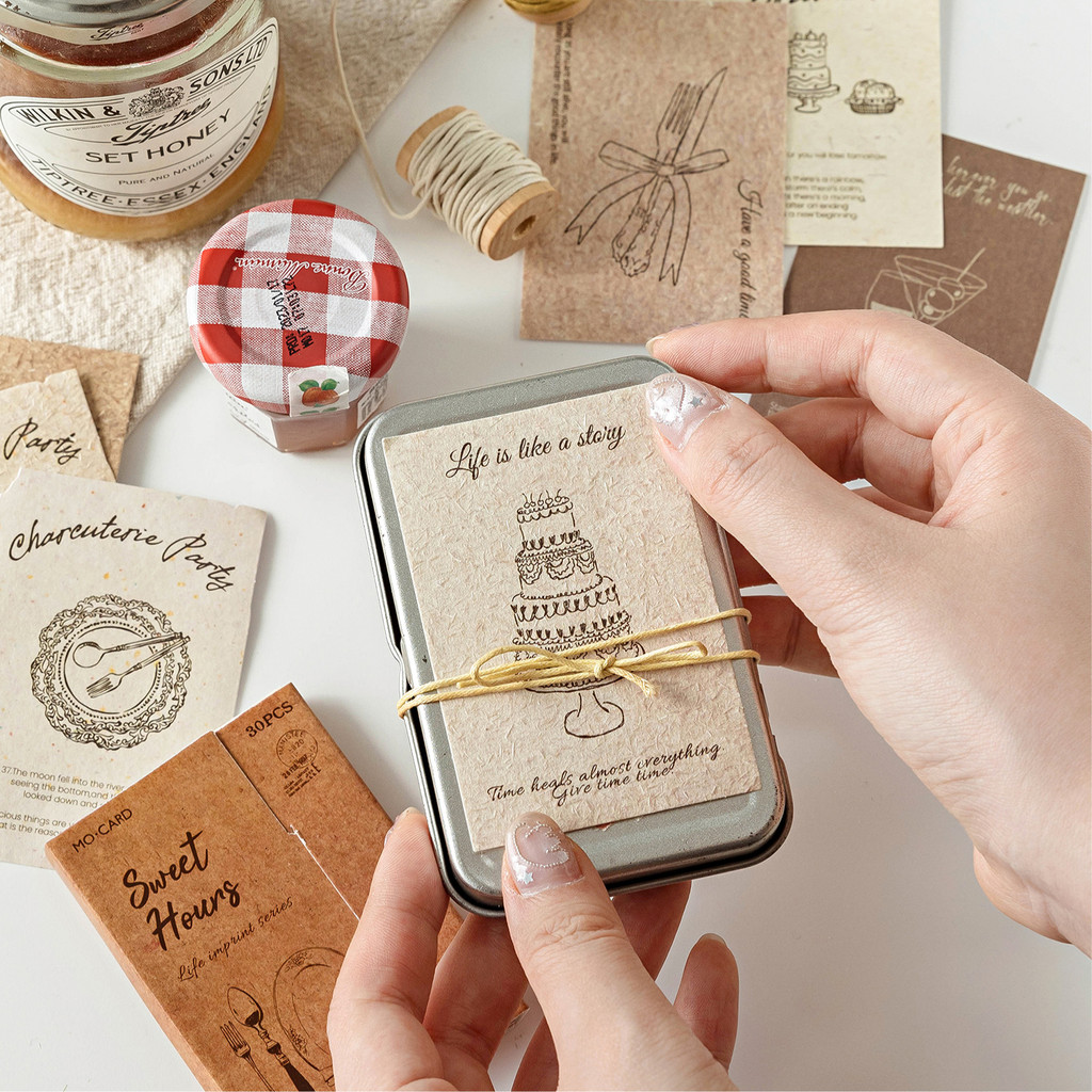 Journal Go 30pcs Life Marks สติกเกอร์ Creativite Scrapbooking Hand Made Diy Junk Journal Craft Decor Planner ไดอารี่ Decals