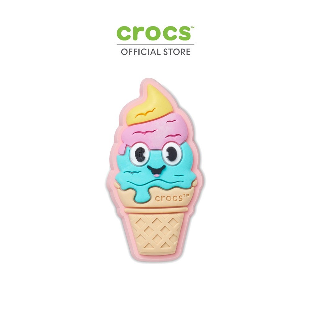 CROCS ตัวติดรองเท้า JIBBITZ™ ICE CREAM CONE WITH SMILE รุ่น 10014853