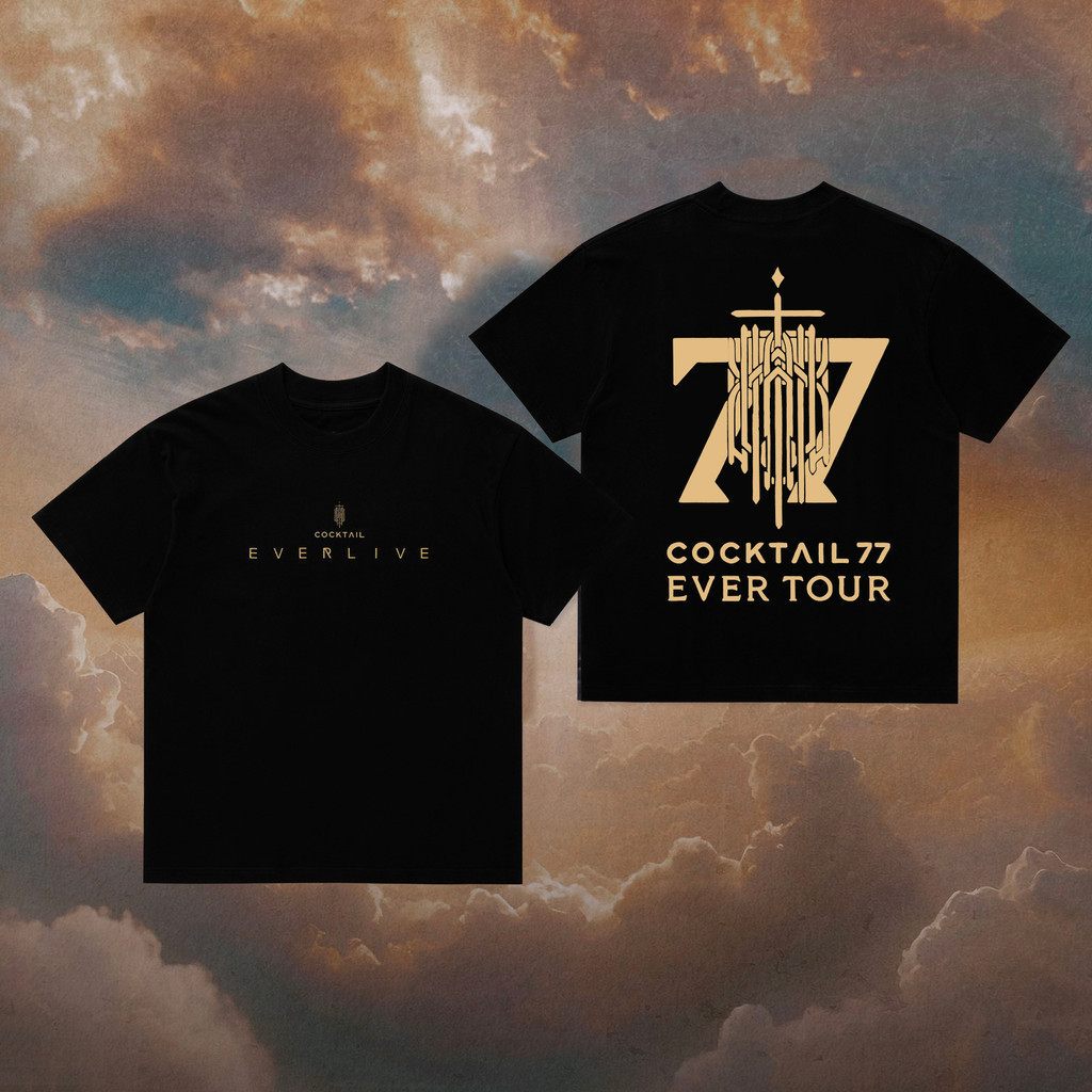 Cocktail 77 Ever Tour Parget 2025 สำหรับทุกเพศ ไซส์ S ถึง 3XL