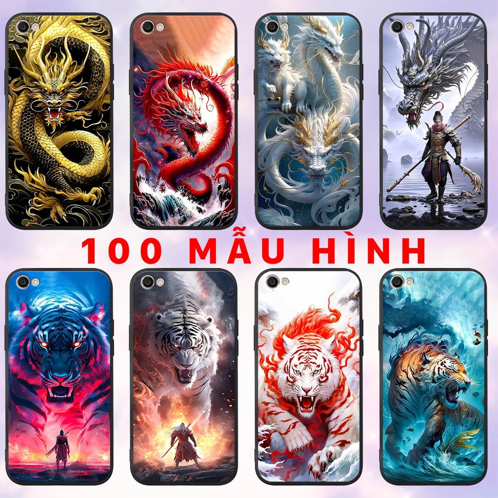 เคสสําหรับ vivo y55 2015 - y55s 2017 - พิมพ์มังกรและเสือที่แข็งแกร่งเป็นพิเศษ wukong พลาสติก TPU นุ่