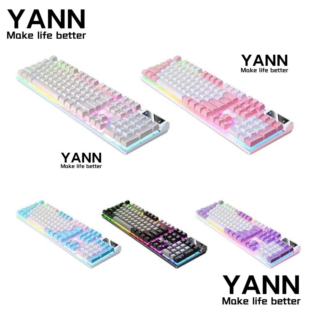YANN1 คีย์บอร์ดเกม, K500 Luminous คีย์บอร์ดแบบมีสาย, อินเทอร์เฟซ USB Sensation Mechanical 104 คีย์คี