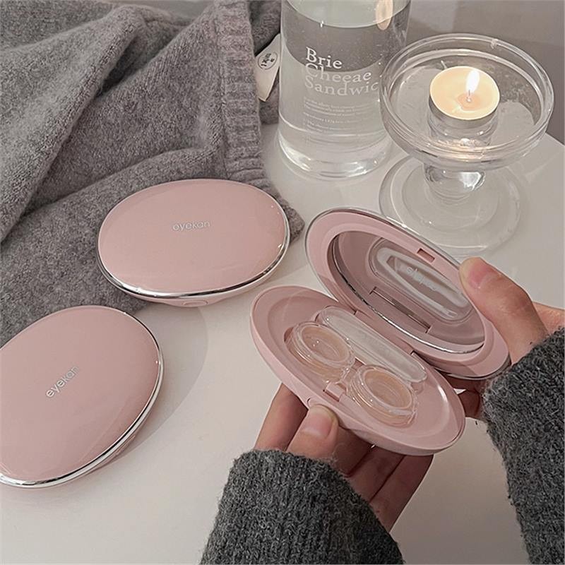 กล่องใส่คอนแทคเลนส์ระดับไฮเอนด์กล่องใส่คอนแทคเลนส์เครื่องสําอางแบบพกพากล่องเก็บคอนแทคเลนส์มูลค่าสูงเ