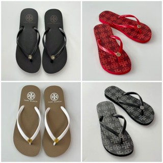 2025 ฤดูร้อนสวมใส่ด้านนอกด้านล่างแบน TB Flip-Flops ชายหาดริม…