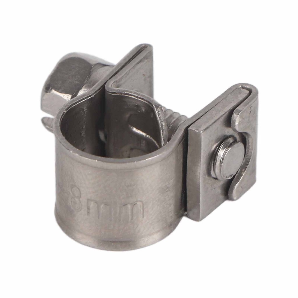 สนุก~ 10ชิ้นสแตนเลสมินิสายน้ํามันเชื้อเพลิงท่อหนีบคลิป6มิลลิเมตร-20มิลลิเมตรตัวเลือกขนาด - รูปที่ 3