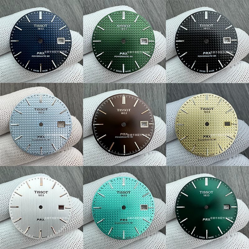 เหมาะสําหรับ Tissot PRX Series นาฬิกาผู้ชาย T137407เสื้อยืดดั้งเดิม137410การเคลื่อนไหว หน้าปัด