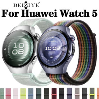 สายนาฬิกาไนลอนสําหรับ For Huawei Watch 5 Sport ห่วงไนลอนสายน…