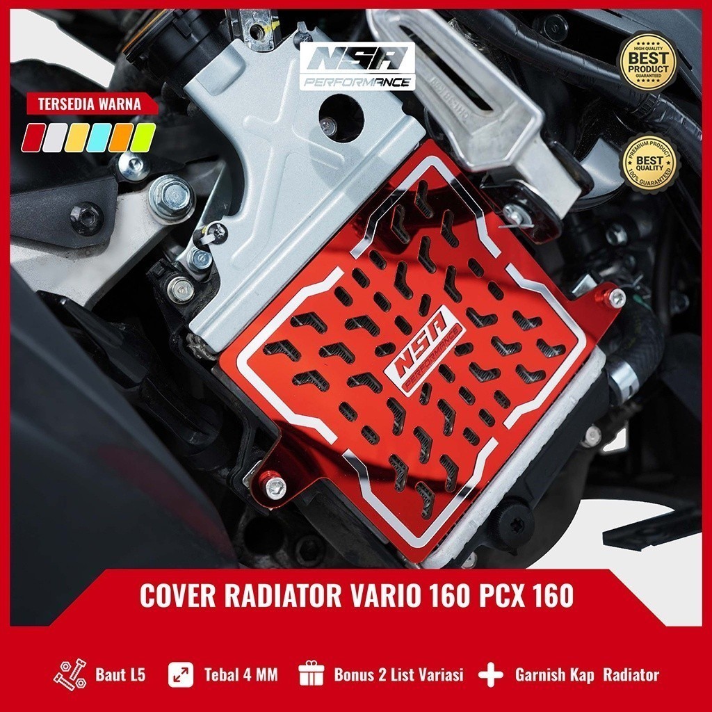 NSA COVER RADIATOR HONDA 160 TwoTone ฝาครอบหม้อน้ํา VARIO PCX NMAX AEROX ADV LEXI STYLO อุปกรณ์มอเตอ