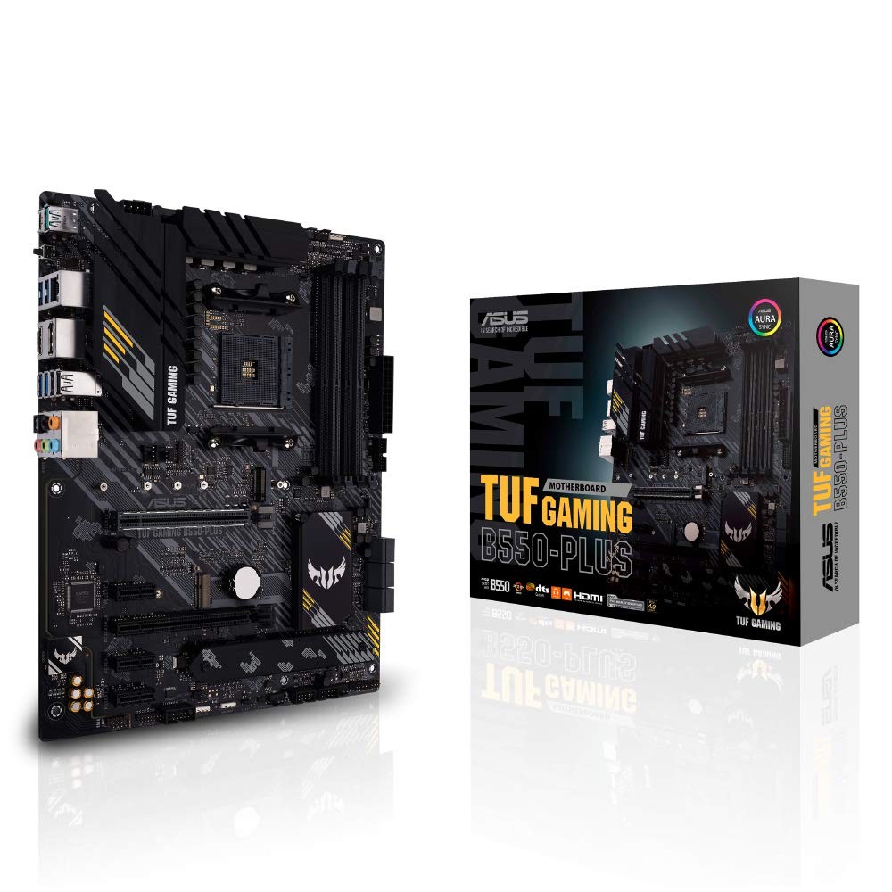 ASUS TUF GAMING B550-PLUS ATX Motherboard with AMD B550 and AM4 Support