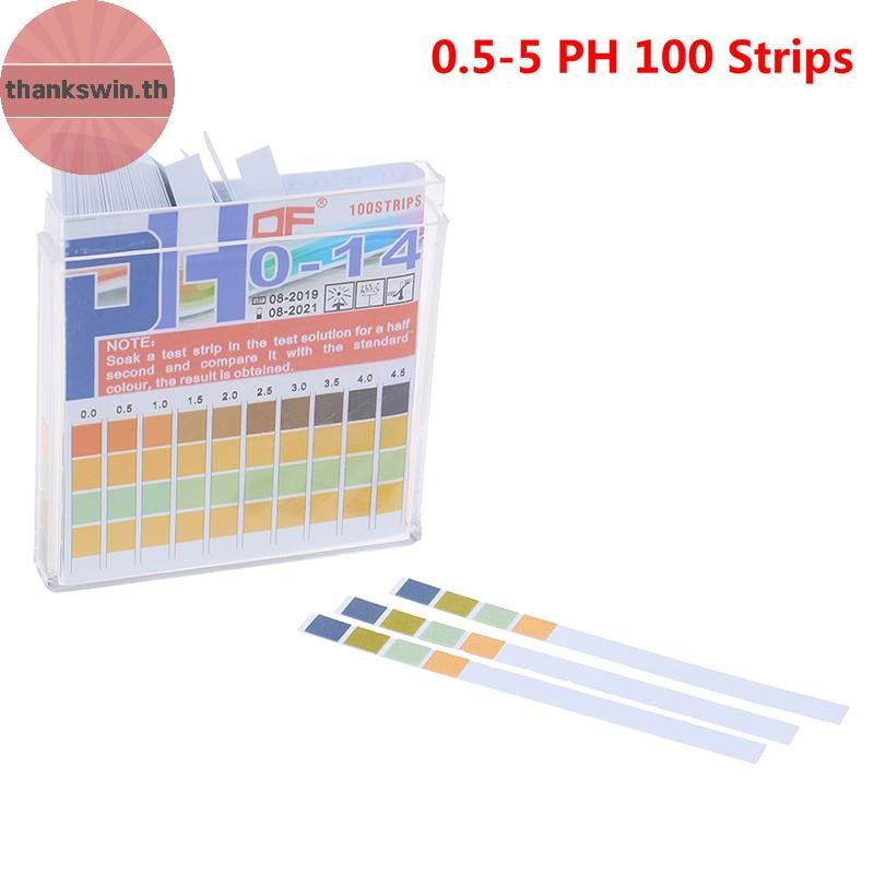 Thankswin Universal pH Test Paper Strips Test Acid อัลคาไลน์วัดระดับ Full Range 0-14 th
