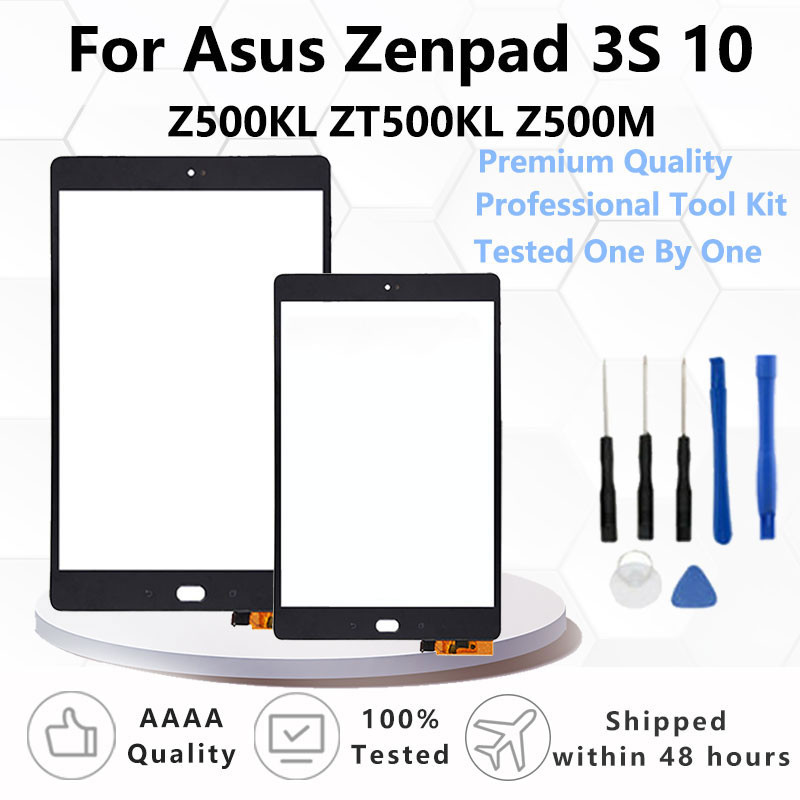 ใหม่ 9.7 "สําหรับ Asus Zenpad 3S Z500M ZT500KL Z500KL LCD หน้าจอสัมผัสด้านนอก Digitizer กระจกด้านหน้