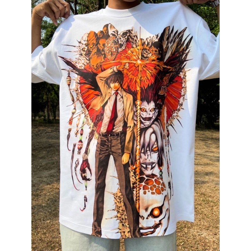 ใหม่ เสื้อ Death Note ผ้าCotton Men's T-Shirt