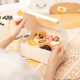 🌈จัดส่งที่รวดเร็วในพื้นที่🌈บรรจุภัณฑ์อบ: หนังวัว, กล่องมัฟฟิน, กล่องคัพเค้ก, กล่องทาร์ตไข่, เสน่ห์หิมะ กล่องเนียง