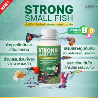 Strong Small Fish มัลติวิตามินบำรุง สำหรับปลาสวยงามขนาดเล็ก ปริมาณ 120 ml.