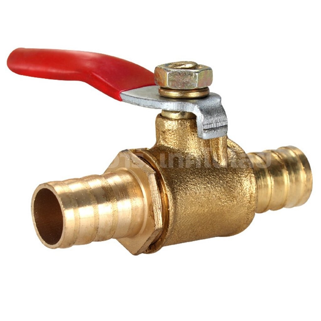 BV ก้านแดง บอลวาล์วทองเหลือง วาล์วลม บอลวาล์วลม Air Brass Ball Valve ก๊อกลมทองเหลือง วาล์วลมทองเหลือง วาล์วปั๊มลม เกล... - รูปที่ 5