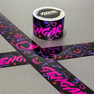 Graffiti อินเทรนด์เล่น Gengar Pokémon เทปเดสก์ท็อป DIY ตกแต่งไฟฟ้ารถกระเป๋าเดินทางกันน้ําสเก็ตบอร์ดสติกเกอร์-Niubaos Shop
