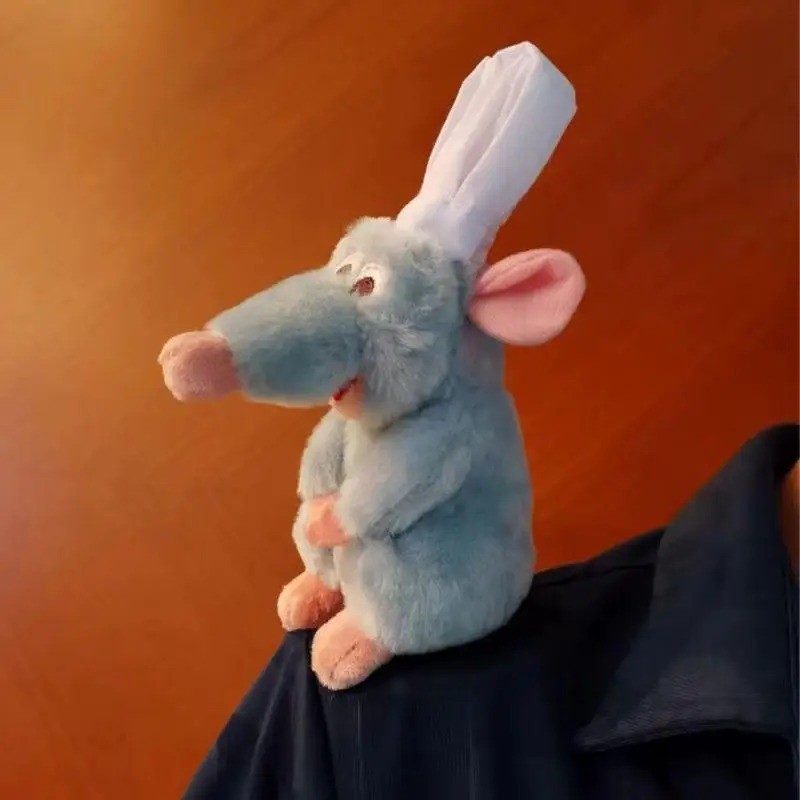 Ratatouille Chef Remy แม่เหล็กตุ๊กตาของเล่น Room Decora เด็กไหล่ตุ๊กตาตุ๊กตาตกแต่งของเล่นคริสต์มาสของขวัญ