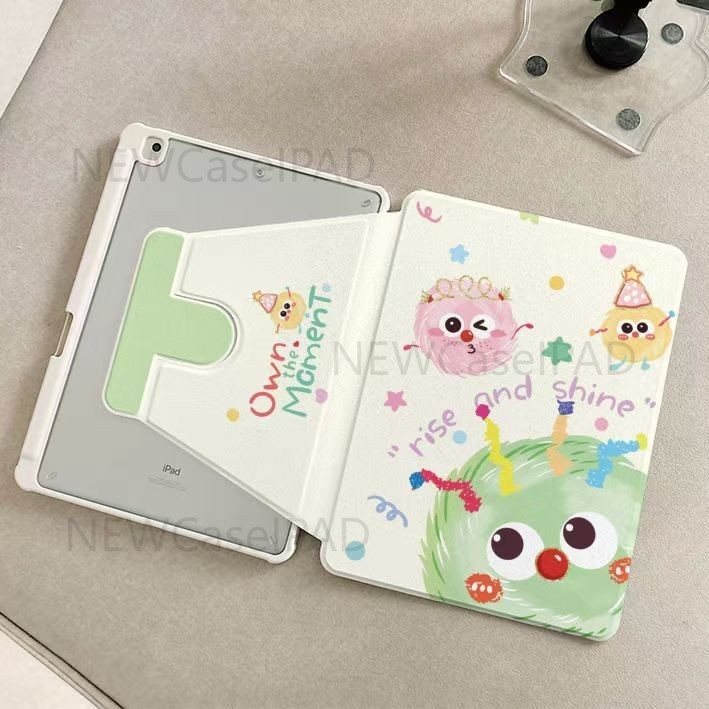 【720°หมุนเงินกรณีแท็บอะคริลิฮาร์ดเคสสําหรับไอแพด720° หมุนพลิกกรณีอะคริลิสําหรับiPad Air4/Air5 Pro 11