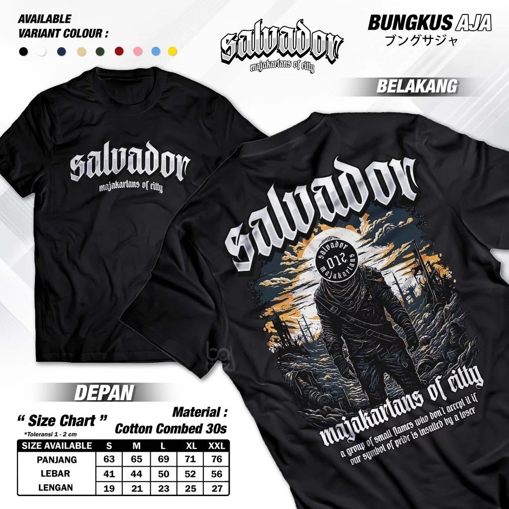 Salvador Majakartans Of City T-Shirt - Viral The Gangster Salvador Neutral Distro Shirt - Bubgkusaja