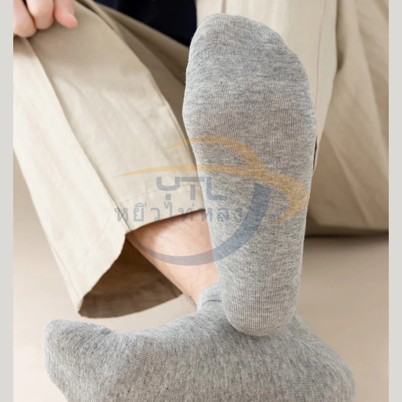 ถุงเท้าข้อสั้น สีพื้น ใส่สบาย ผ้าฝ้าย ระบายอากาศดี ทั้งชายและหญิง ถุงเท้าที่ทั้งชายและหญิงสามารถใส่ได้ - รูปที่ 4